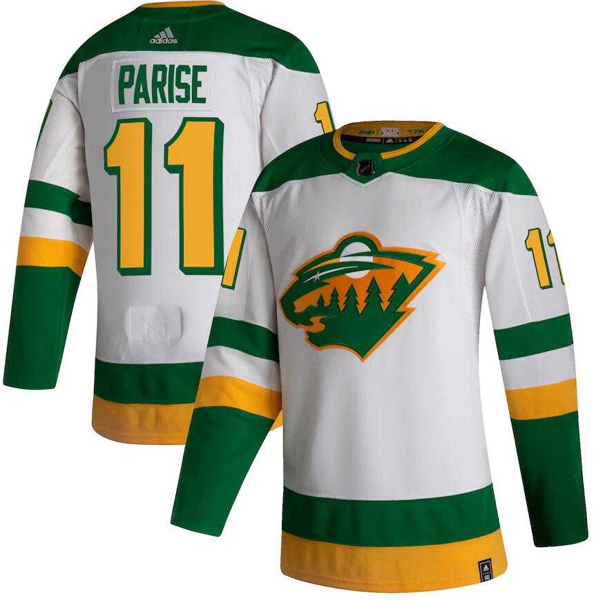Wild 11 Zach Parise White 2020-21 Reverse Retro Adidas Jersey Dzhi,We sell and wholesale Wild 11 Zach Parise White 2020-21 Reverse Retro Adidas Jersey Dzhi on line form chian!